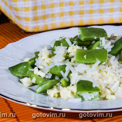 Жареный рис с овощами. Рецепт с фото