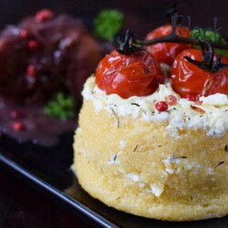 Полента с сыром фета