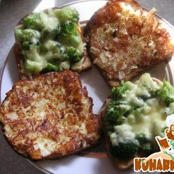 Гренки с брокколи