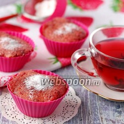 Свекольные кексы в микроволновке