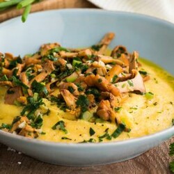 Рагу из лесных грибов c полентой, пошаговый рецепт с фото