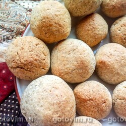 Кокосовое печенье из ржаной муки. Рецепт с фото