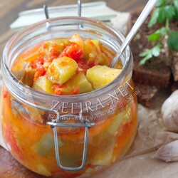 Вкусные баклажаны на зиму с перцем и чесноком