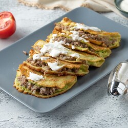 Кабачковые пирожки с фаршем