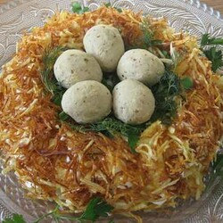 Салат "Гнездо глухаря"- 4 популярных рецепта