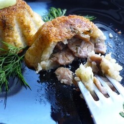 Кексы картофельные с грибами