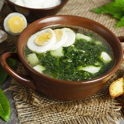 15 вкусных и сытных зеленых борщей