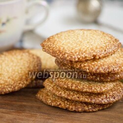 Хрустящее кунжутное печенье