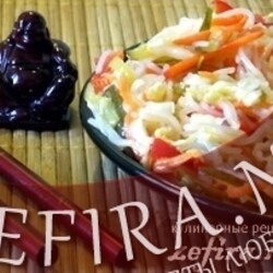 Салат из рисовой (соевой) лапши