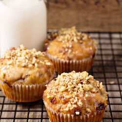 Банановые маффины с грецкими орехами - Это со вкусом!