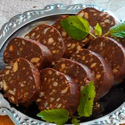 Шоколадная колбаса со сгущенкой