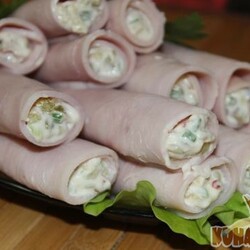 Рулетики из ветчины "Остренькие"