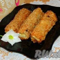 Горячие бутерброды-трубочки - 8 пошаговых фото в рецепте