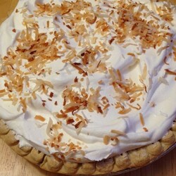 Кремовый кокосовый пирог