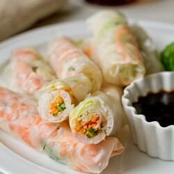 Спринг-роллы с креветками на Вкусном Блоге