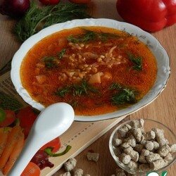 Борщ с полбой