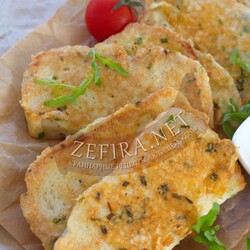 Быстрые гренки с сыром на сковороде