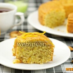 Апельсиновый кекс из кукурузной муки