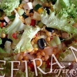 Салат с курицей и ананасом "Сен-Жермен"