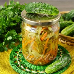 Салат из огурцов по-корейски на зиму