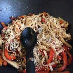 Постная лапша удон