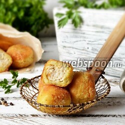 Картофельные крокеты с куриным фаршем