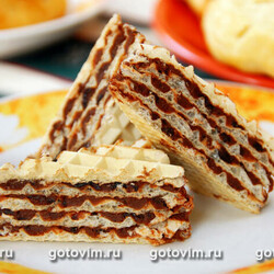 Рецепт Торт вафельный с кремом из вареной сгущенки с какао / Готовим.РУ