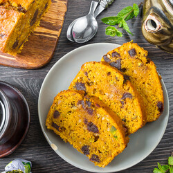 Морковный кекс с финиками и орехами на Вкусном Блоге