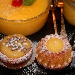 Пушистые лимонные маффины