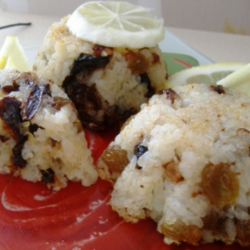 Рисовые кексы с изюмом и черносливом