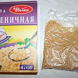 Пшеничная каша с яйцом и луком
