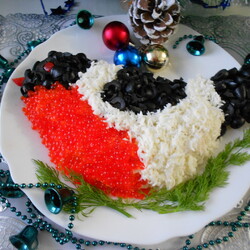 Салат снегирь