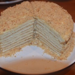 Торт "Сметанник" на сковороде