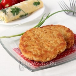 Шницель из фарша — рецепт с фото