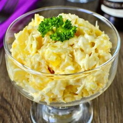 Салат «Каприз» – всего 3 ингредиента, а как хорош! - Пошаговый рецепт с фото |  Салаты