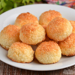 Быстрое кокосовое печень без муки - Совет да Еда