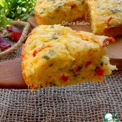 Шарлотка из квашеной капусты