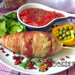 Котлеты на шпажке "Веретено" фото рецепт приготовления