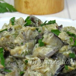 Запись Жанны Арустамян ТУШЕНЫЕ БАКЛАЖАНЫ В СМЕТАНЕ: