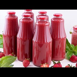 Клубника в самом соку! Натуральный Клубничный Нектар с мякотью на зиму!