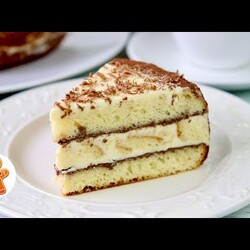 Торт Нежность Простой и Красивый на Разрезе