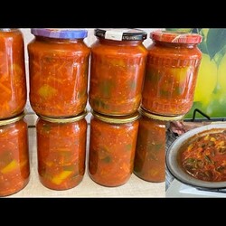 Выручит  зимой всегда вкусное лечо. Лечо в тазике:)