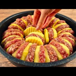 фар рядами с картошкой в духовке