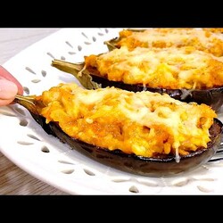 Лодочки "ВОСТОРГ" - лодочки баклажан с начинкой