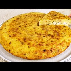 = Картофель + Творог запеканка в сковороде или духовке