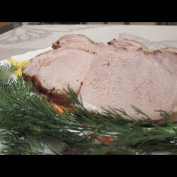 Мясо в пакете  Домашняя буженина Нарезка на праздничный стол