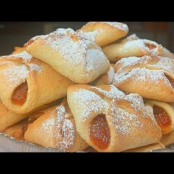 Нежнейшее Печенье на сметане Вкус детства, с Яблочным повидлом!!!