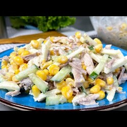 САЛАТ "Разгрузочный" - ем и стройнею! Всего 4 продукта в составе салата,а как ВКУСНО! Простой рецепт