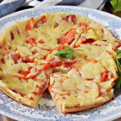 Готовим быструю пиццу на сковороде без месива теста и разогрева духовки