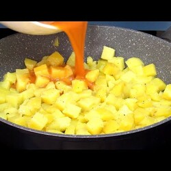 Это даже лучше, чем жареная картошка! Вкусный УЖИН на сковороде из простых продуктов